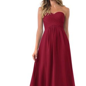 Azazie burgundy dress.